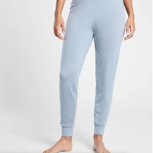 Athleta Nighttime Bliss Sleep Women's Jogger Light Blue Size 1X NWT - Picture 3 of 5